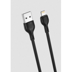 XO NB200 ΚΑΛΩΔΙΟ ΦΟΡΤΙΣΗΣ 2.1A LIGHTNING, ΜΑΥΡΟ, 2m