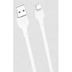 XO NB200 ΚΑΛΩΔΙΟ ΦΟΡΤΙΣΗΣ 2.1A LIGHTNING, ΛΕΥΚΟ, 1m