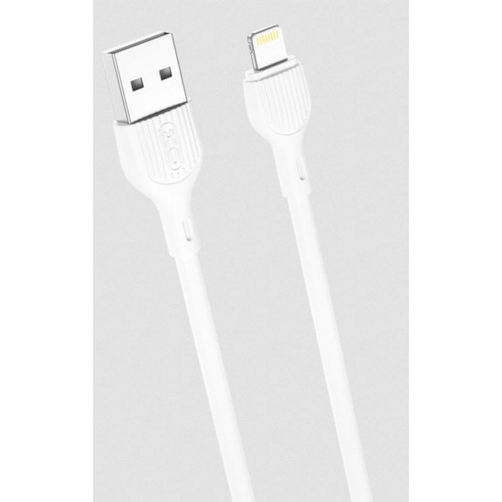 XO NB200 ΚΑΛΩΔΙΟ ΦΟΡΤΙΣΗΣ 2.1A LIGHTNING, ΛΕΥΚΟ, 1m