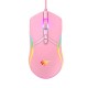 HAVIT ΠΟΝΤΙΚΙ GAMING MS1026, ΜΕ LED, ΡΟΖ