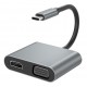 XO HUB001 4 IN 1 TYPEC TO HDMI/VGA/USB3.0/PD CHARGING