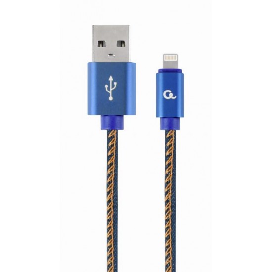 ΚΑΛΩΔΙΟ ΕΠΕΝΔΥΣΗ JEANS USB TO LIGHTNING 1M