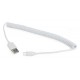 CABLEXPERT ΚΑΛΩΔΙΟ MICRO USB SPIRAL , 1.8m WHITE