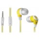 DEFENDER EARPHONES PULSE 430 WHITE & YELLOW