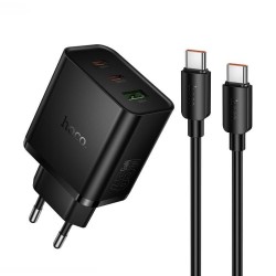 HOCO N75 GRANDE SET ΦΟΡΤΙΣΗΣ, 65W, QC3.0, ΜΑΥΡΟ