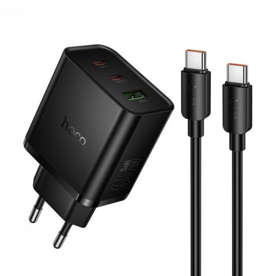 HOCO N75 GRANDE SET ΦΟΡΤΙΣΗΣ, 65W, QC3.0, ΜΑΥΡΟ