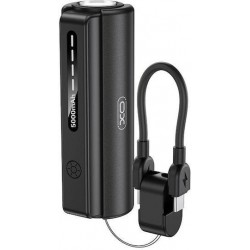 XO PR281, POWERBANK, ΜΕ ΦΑΚΟ, ΚΑΛΩΔΙΟ LIGHTNING, 5000mAh, ΜΑΥΡΟ