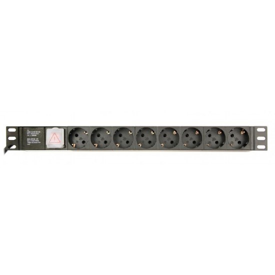 ENERGENIE ΠΟΛΥΜΠΡΙΖΟ 8 ΘΕΣΕΩΝ SCHUKO, RACK MOUNT, 1U, 10A, 3M, C14.