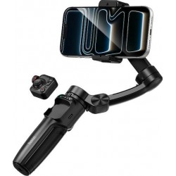 HOCO K91 ΤΡΙΑΞΟΝΙΚΟ GIMBAL, BLUETOOTH 5.2, 1800MAH, ΜΑΥΡΟ