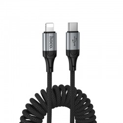 HOCO X121 NUEVO ΚΑΛΩΔΙΟ ΦΟΡΤΙΣΗΣ TYPE-C ΣΕ LIGHTNING, 27W, ΜΑΥΡΟ