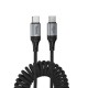 HOCO X121 NUEVO ΚΑΛΩΔΙΟ ΦΟΡΤΙΣΗΣ TYPE-C ΣΕ TYPE-C, 60W, ΜΑΥΡΟ