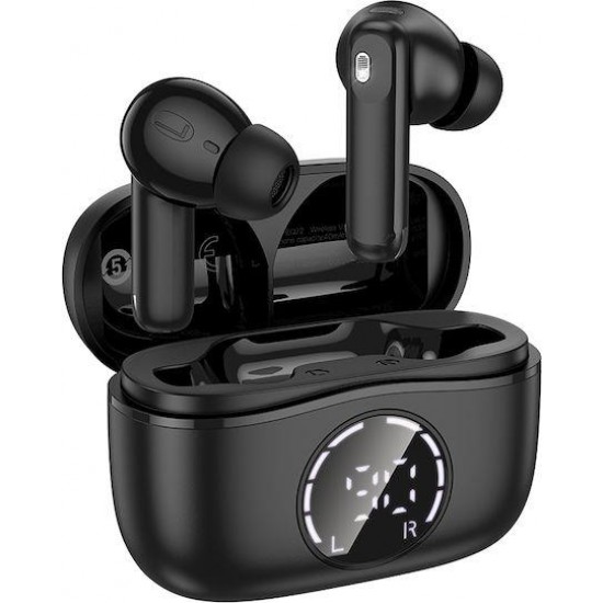 HOCO EQ22 SINGER ΑΣΥΡΜΑΤΑ ΑΚΟΥΣΤΙΚΑ, BLUETOOTH 5.4, ANC+ENC, ΜΑΥΡΟ