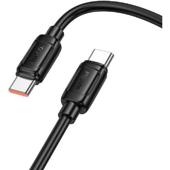 HOCO X115 SURPASS ΚΑΛΩΔΙΟ ΦΟΡΤΙΣΗΣ, 100W, TYPE-C, 1M, ΜΑΥΡΟ