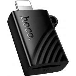 HOCO HB53 ΑΝΑΓΝΩΣΤΗΣ ΚΑΡΤΩΝ TF, LIGHTNING 2.0, ΜΑΥΡΟ