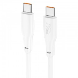HOCO X93 ΚΑΛΩΔΙΟ ΦΟΡΤΙΣΗΣ ΚΑΙ ΔΕΔΟΜΕΝΩΝ HYPER, TYPE-C TO TYPE-C, 100W, 2m, ΛΕΥΚΟ