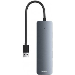 BASEUS ULTRAJOY SERIES, USB HUB, 4 ΘΥΡΕΣ, ΓΚΡΙ