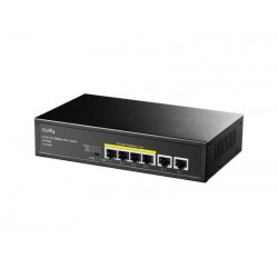 CUDY FS1006P 4+2Port 10/100M PoE+ SWITCH, 60W