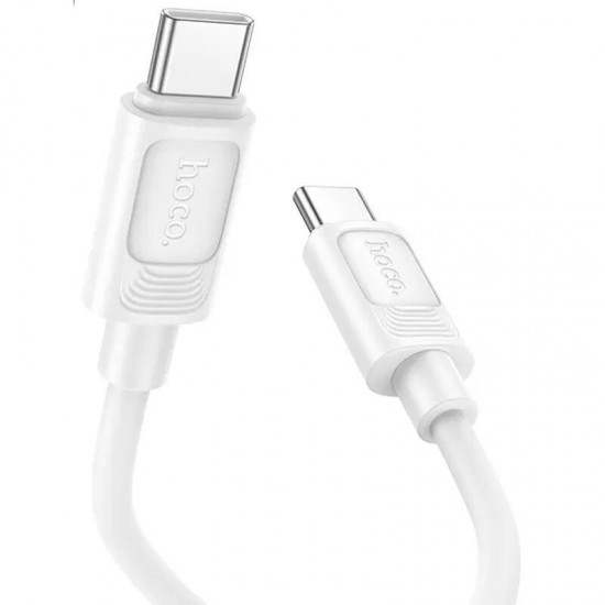 HOCO X122 BENEFIT, ΚΑΛΩΔΙΟ ΦΟΡΤΙΣΗΣ, 60W, TYPE-C ΣΕ TYPE-C, ΛΕΥΚΟ