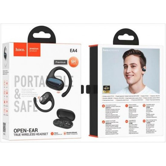 HOCO EA4 CLOUD, ΑΣΥΡΜΑΤΑ ΑΚΟΥΣΤΙΚΑ, TWS, ΜΑΥΡΑ