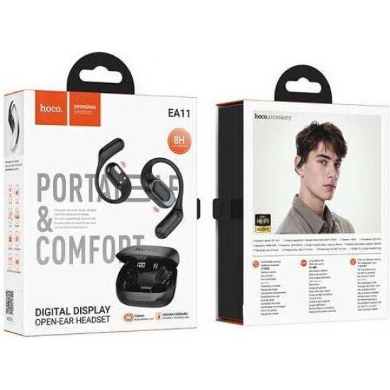 HOCO EA11 HONEY, BLUETOOTH ΑΚΟΥΣΤΙΚΑ, TWS, ΜΑΥΡΟ