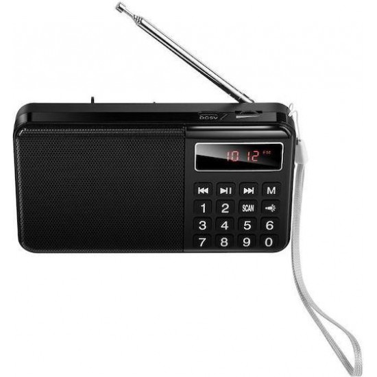 HOCO HI50, ΦΟΡΗΤΟ ΡΑΔΙΟΦΩΝΟ, ΜΑΥΡΟ
