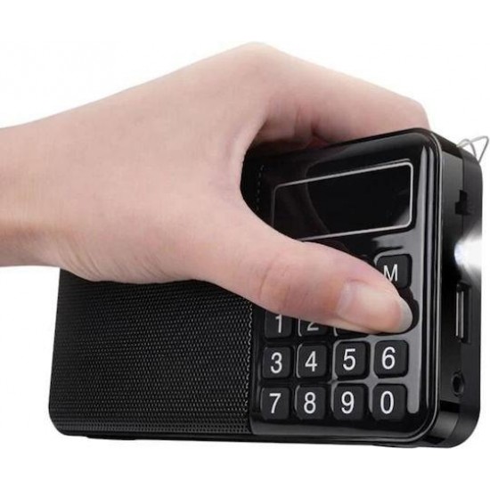 HOCO HI50, ΦΟΡΗΤΟ ΡΑΔΙΟΦΩΝΟ, ΜΑΥΡΟ