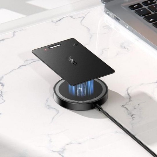 HOCO E97A, PEREGRINO, ANTI-LOST, ΤΥΠΟΥ ΚΑΡΤΑ, ΜΟΝΟ ANDROID, ΜΑΥΡΟ