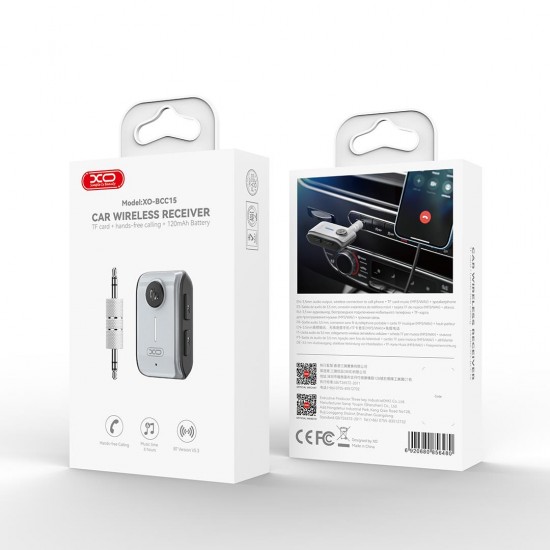XO BCC15 BLUETOOTH TRANSMITER, ΥΠΟΣΤΗΡΙΖΕΙ TF CARD, ΑΣΗΜΙ