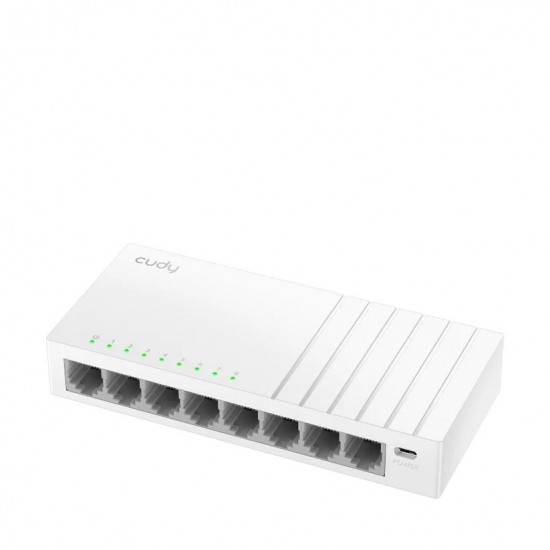 CUDY GS108U 8-PORT GIGABIT DESKTOP SWITCH ΜΕ ΘΥΡΑ TYPE-C