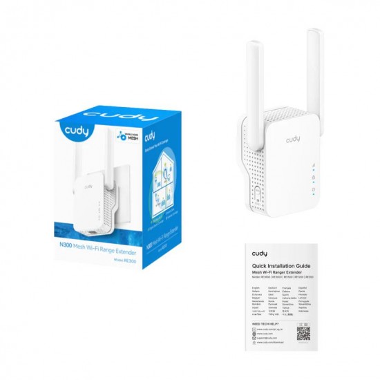 CUDY N300, WIFI MESH REPEATER, 300MBps