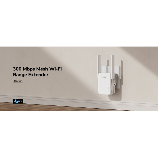 CUDY N300, WIFI MESH REPEATER, 300MBps
