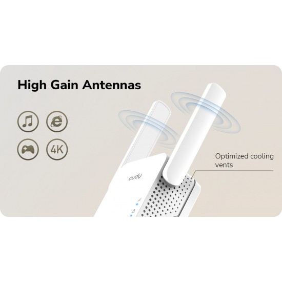 CUDY N300, WIFI MESH REPEATER, 300MBps