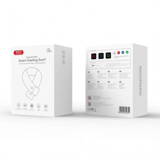 XO ES01 INTELLIGENT HEATING ΚΑΣΚΟΛ, ΜΕ ΤΣΕΠΗ, 1.8m, ΓΚΡΙ