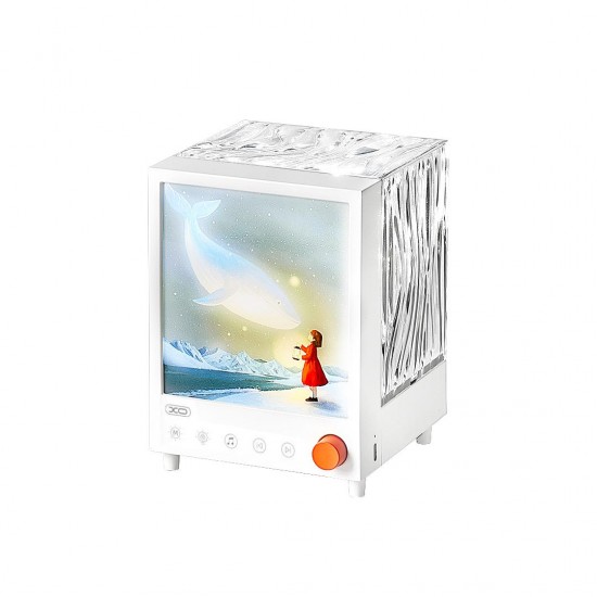 XO OZ14 AURORA, ΑΣΤΡΙΚΟΣ PROJECTOR, ΗΧΕΙΟ, 1200mAh, ΛΕΥΚΟ