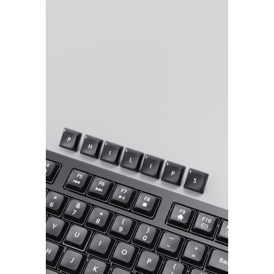 PHILIPS SPK6247 ΕΝΣΥΡΜΑΤΟ ΠΛΗΚΤΡΟΛΟΓΙΟ, ΜΑΥΡΟ, GR