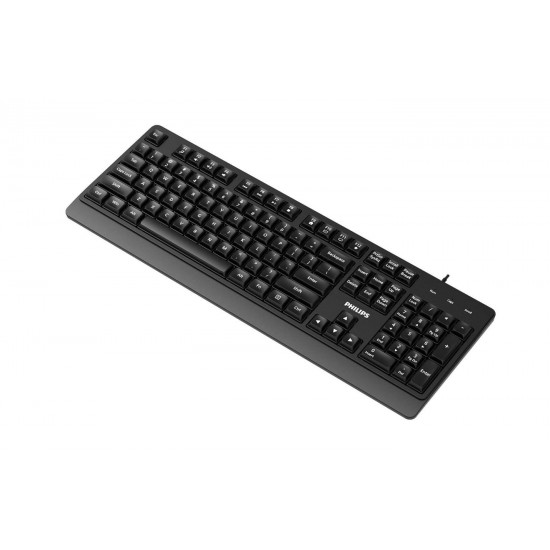 PHILIPS SPK6247 ΕΝΣΥΡΜΑΤΟ ΠΛΗΚΤΡΟΛΟΓΙΟ, ΜΑΥΡΟ, GR