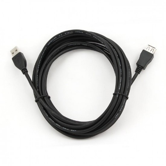 CABLEXPERT ΚΑΛΩΔΙΟ USB EXTENSION 2.0 MALE-FEMALE ΜΕ ΦΕΡΡΙΤΗ 5m