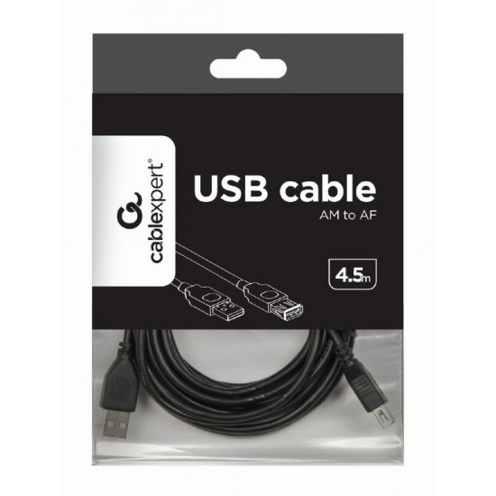 CABLEXPERT ΚΑΛΩΔΙΟ USB EXTENSION 2.0 MALE-FEMALE ΜΕ ΦΕΡΡΙΤΗ 5m