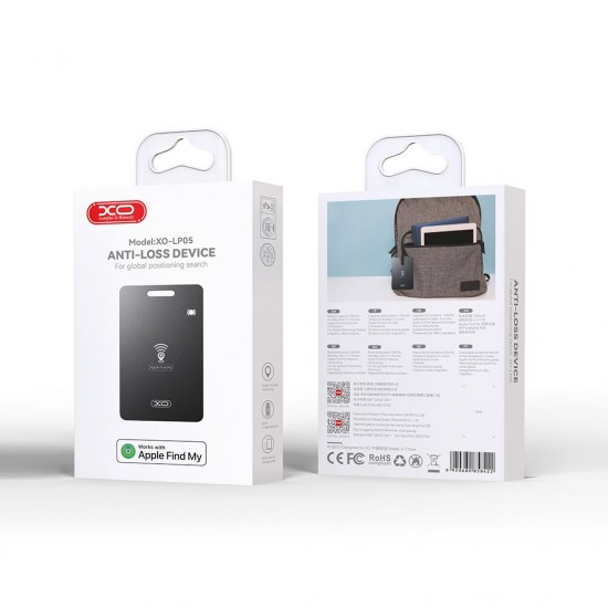 XO LP05 ΕΞΤΡΑ ΛΕΠΤΗ ΚΑΡΤΑ ΕΝΤΟΠΙΣΜΟΥ ΣΥΣΚΕΥΩΝ, ΣΥΜΒΑΤΟ ΜΕ APPLE/ANDROID ΣΥΣΚΕΥΕΣ, ΜΑΥΡΟ