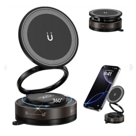 XO C177 ΒΑΣΗ KINHTOY ME ΒΕΝΤΟΥΖΑ, ΜΑΥΡΟ