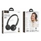 HOCO W62 VERSO RETRO BLUETOOTH HEADPHONES, ΜΑΥΡΟ