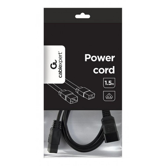 CABLEXPERT ΚΑΛΩΔΙΟ ΤΡΟΦΟΔΟΣΙΑΣ C19 to C20, 1.5m