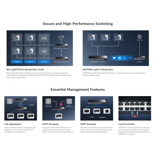CUDY 8-PORT GIGABIT LIGHT MANAGED SWITCH