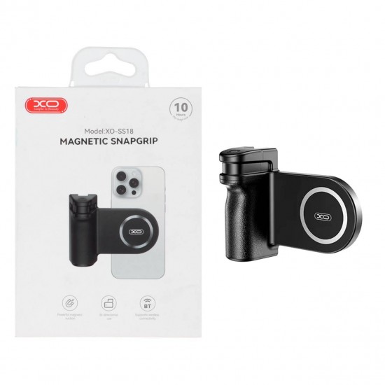 XO SS18 MAGSAFE ΒΑΣΗ ΓΙΑ ΚΙΝΗΤΟ ΜΕ ΧΕΙΡΙΣΤΗΡΙΟ BLUETOOTH, ΜΑΥΡΟ