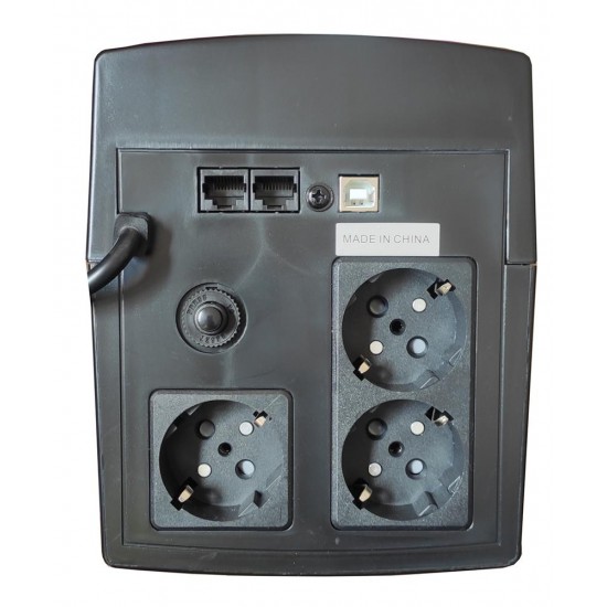 NG UPS 1200VA/720W ΜΕ AVR, LINE INTERACTIVE, 3 SCHUKO, 2x 12V7A, ΟΘΟΝΗ