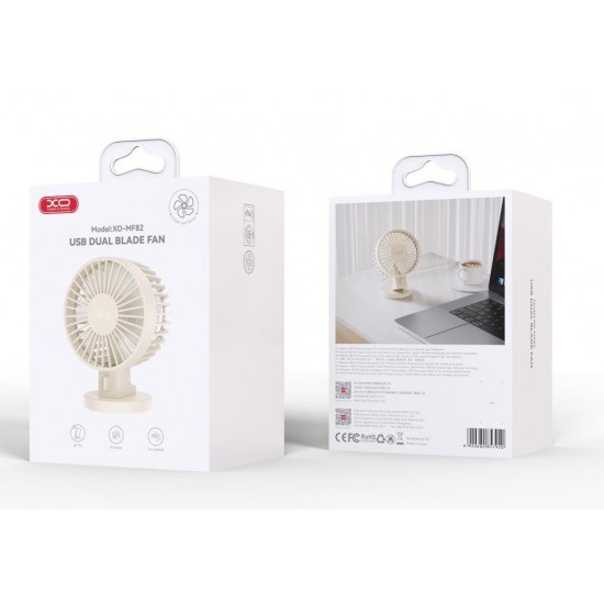 XO MF82 ΑΝΕΜΙΣΤΗΡΑΣ ΓΡΑΦΕΙΟΥ ΜΕ USB, ΔΙΠΛΗ ΕΛΙΚΑ , ΜΠΕΖ