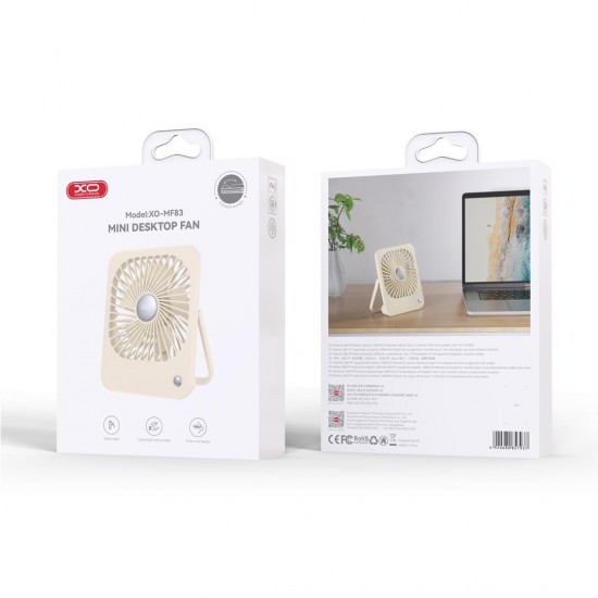 XO MF83 ΑΝΕΜΙΣΤΗΡΑΣ ΓΡΑΦΕΙΟΥ ΜΕ ΜΠΑΤΑΡΙΑ, 2000 mAh, ΜΠΕΖ