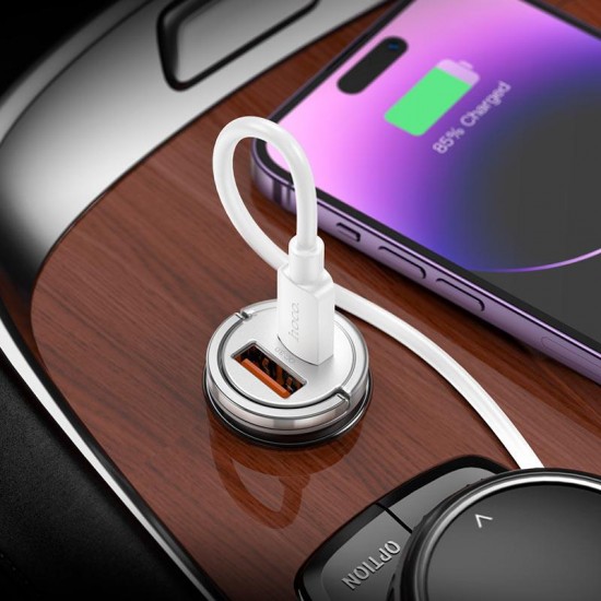 HOCO NZ10 ΦΟΡΤΙΣΤΗΣ ΑΥΤΟΚΙΝΗΤΟΥ HANDY PD45W, 2 ΘΥΡΕΣ , ΜΑΥΡΟΣ