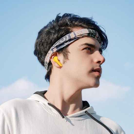 HOCO EW39 BRIGHT ΑΚΟΥΣΤΙΚΑ BLUETOOTH, ΚΙΤΡΙΝΟ, ENC