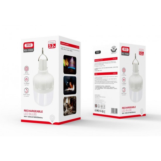 XO YH04 ΚΡΕΜΑΣΤΗ ΛΑΜΠΑ LED, 1200mA